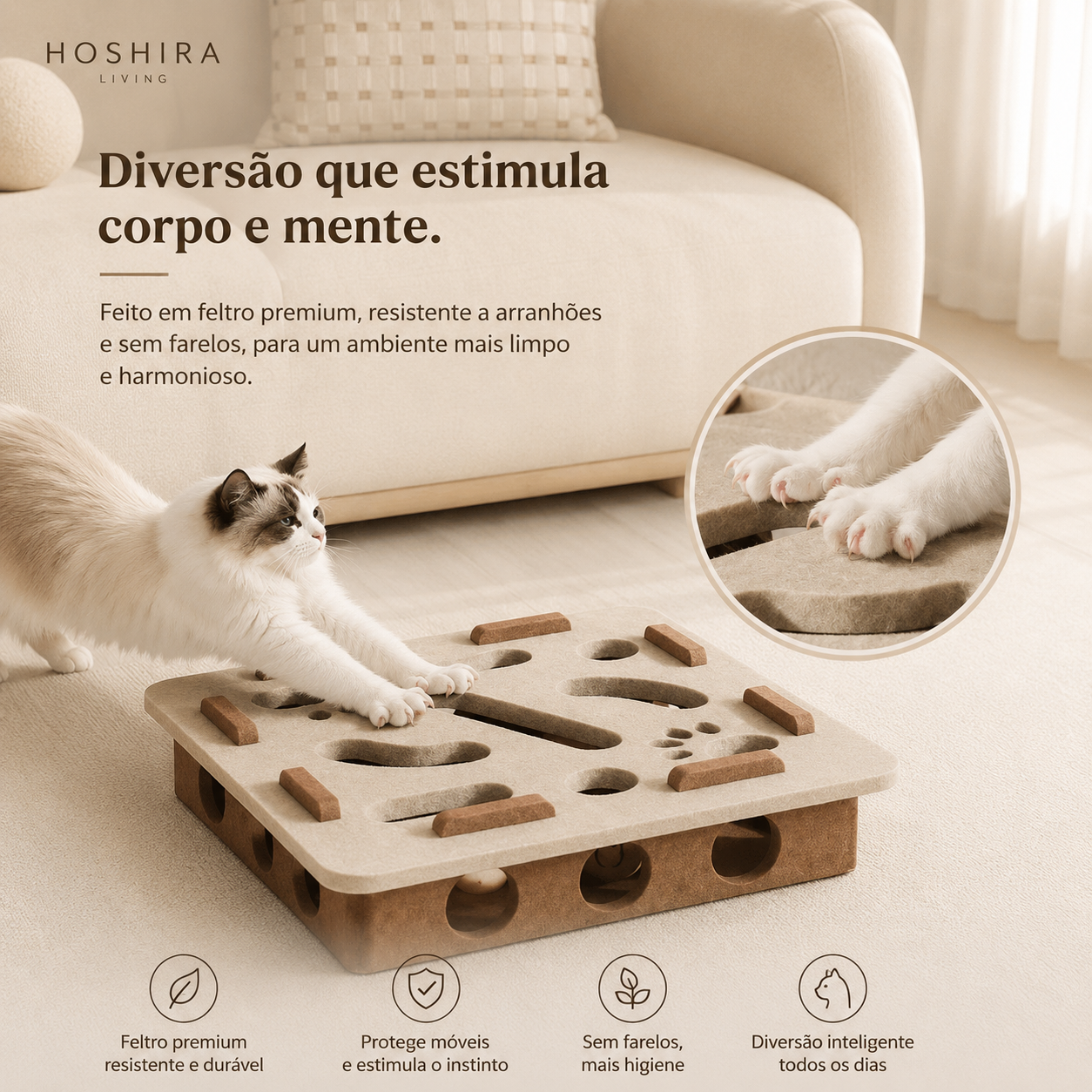 HoshiPlay™ – Caixa Interativa para Gatos