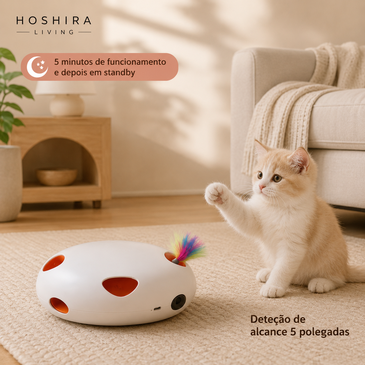HoshiPlay™ – Brinquedo Inteligente para Gatos