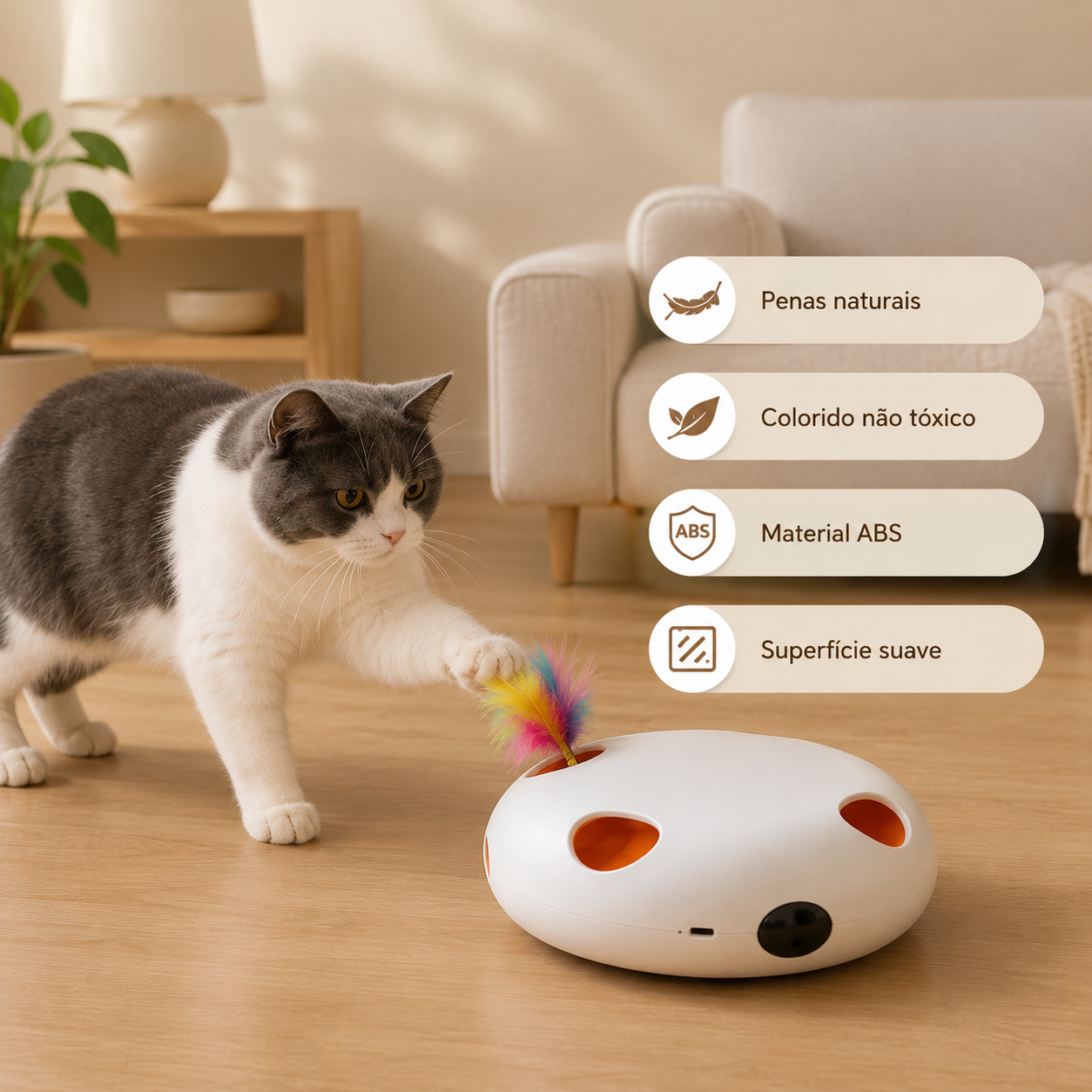 HoshiPlay™ – Brinquedo Inteligente para Gatos