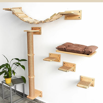 Hoshira CatWall™ – Parque Vertical Modular para Gatos