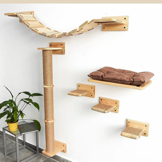 Hoshira CatWall™ – Parque Vertical Modular para Gatos