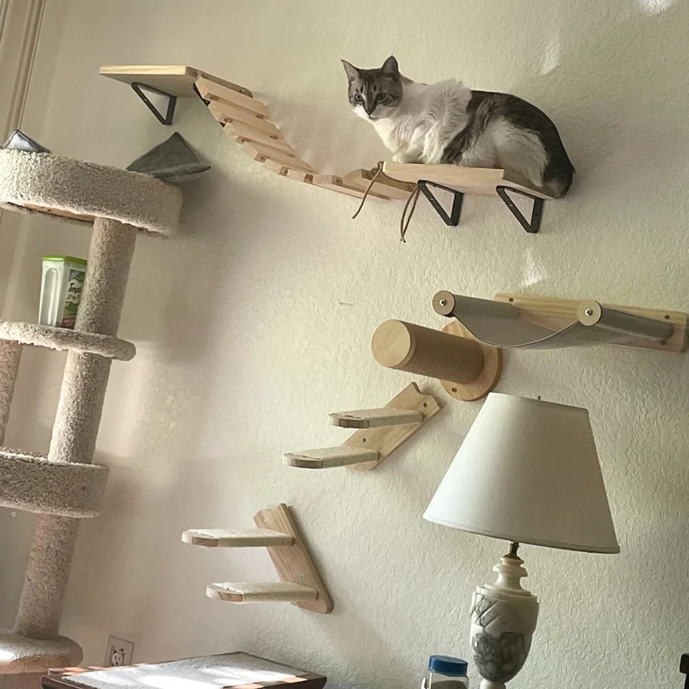 Hoshira CatWall™ – Parque Vertical Modular para Gatos